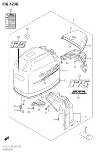 DF150 From 15002F-210001 (E01 E40)  2012 drawing ENGINE COVER (DF175Z:E01)