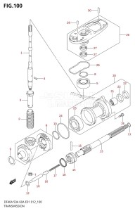 DF40A From 04004F-210001 (E34-Italy)  2012 drawing TRANSMISSION (DF40AST E34)