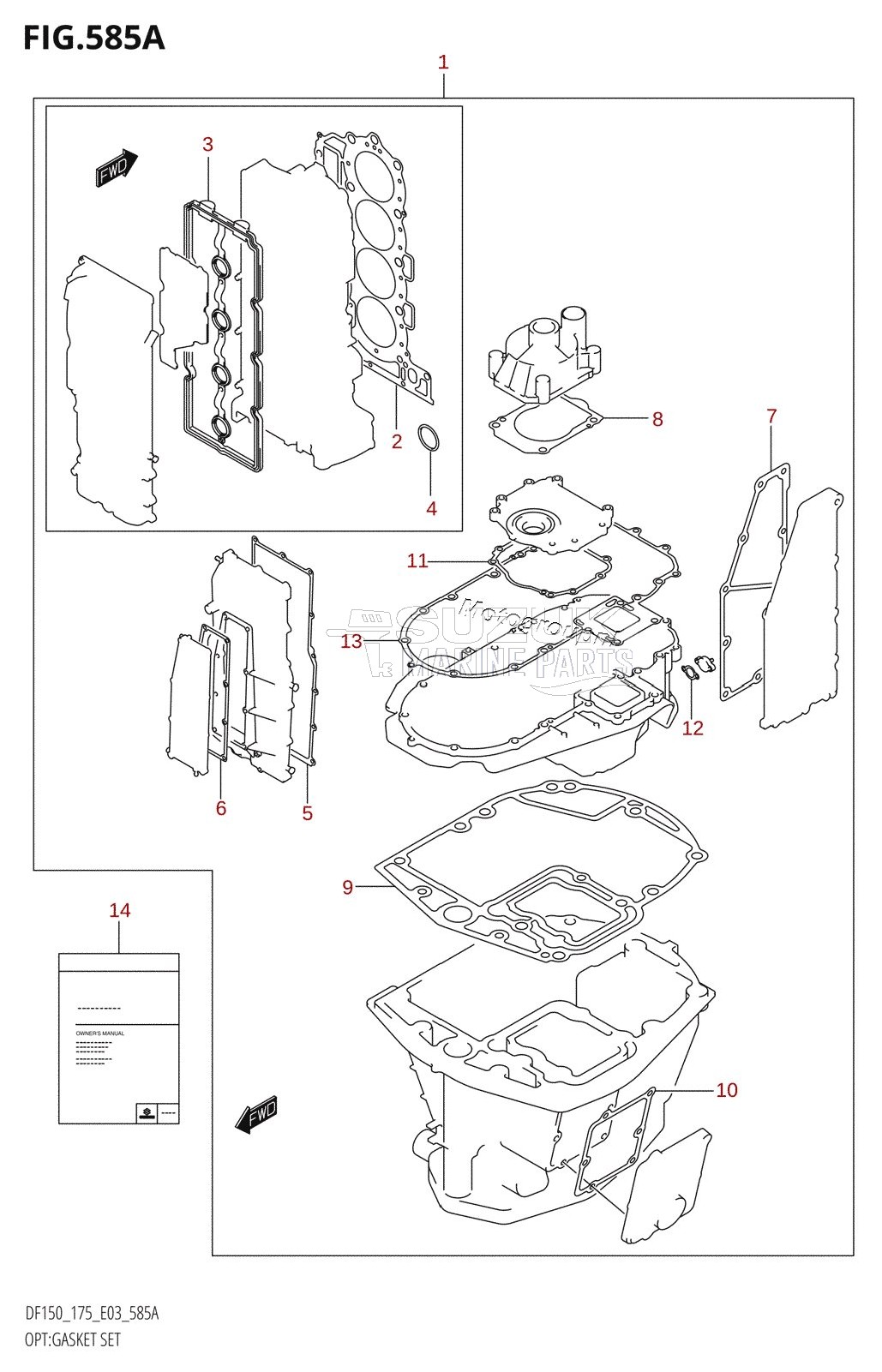 OPT:GASKET SET