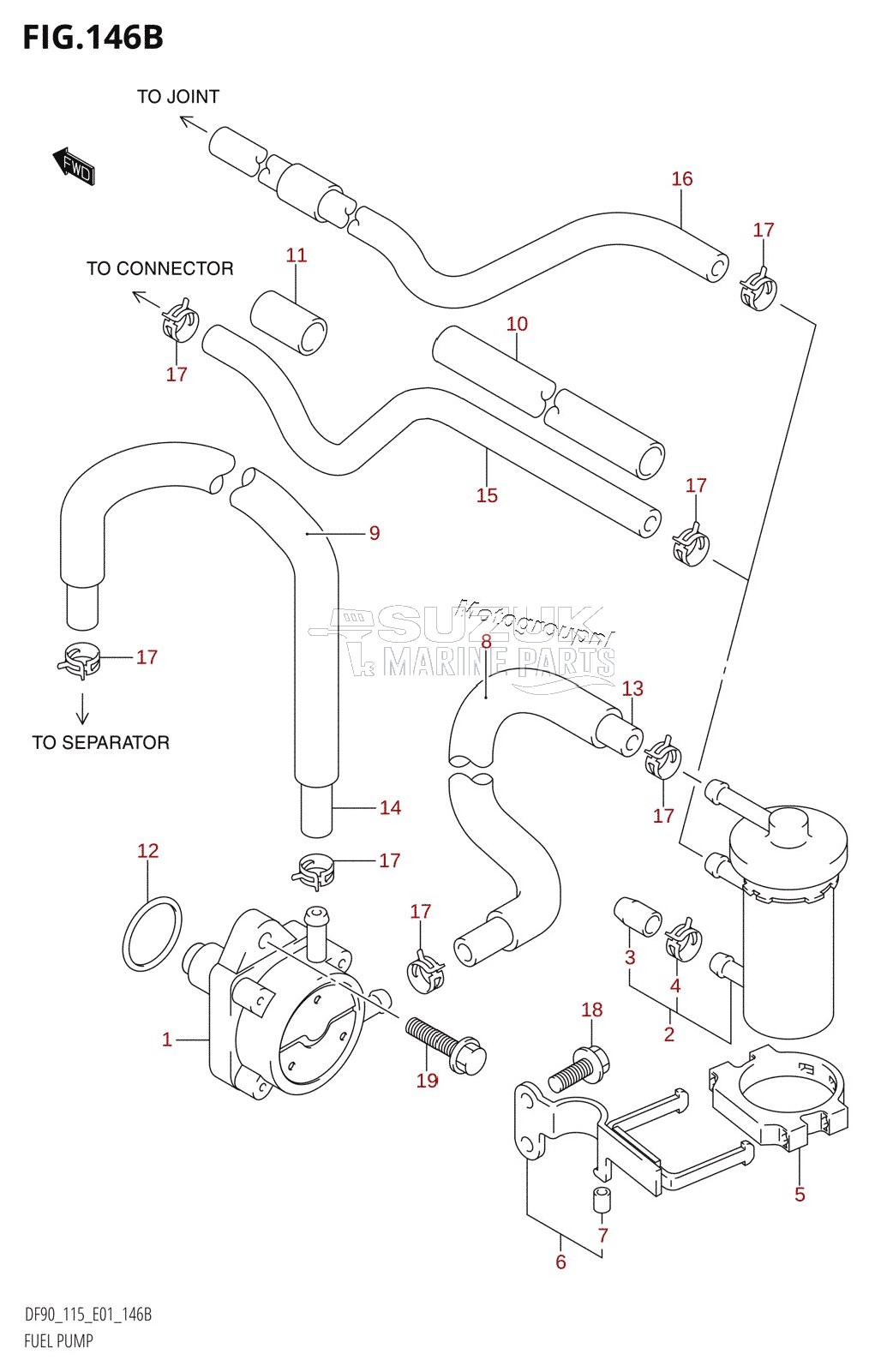 FUEL PUMP (DF90T:(K6,K7,K8),DF100T,DF115T:(K6,K7,K8,K9,K10,011),DF115Z)