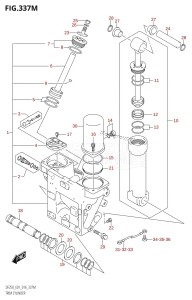 DF250 From 25003F-610001 (E01 E40)  2016 drawing TRIM CYLINDER (DF250Z:E40)