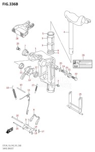 DT9.9A From 00993K-910001 (P36 P40)  2019 drawing SWIVEL BRACKET (DT9.9A:P40,DT15A:P40)