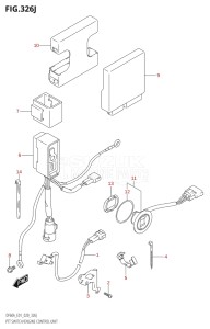 04003F-040001 (2020) 40hp E01-Gen. Export 1 (DF40A  DF40AQH  DF40ATH) DF40A drawing PTT SWITCH / ENGINE CONTROL UNIT (DF60AVT:E01)