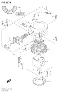 DT25 From 02503K-710001 (P36-)  2017 drawing RECOIL STARTER (DT30:P40)