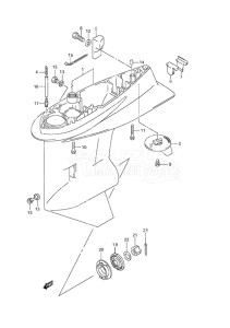 Outboard DF 115A drawing Gear Case (C/R)