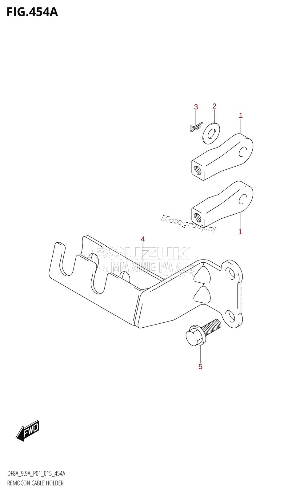 REMOCON CABLE HOLDER (DF8AR:P01)