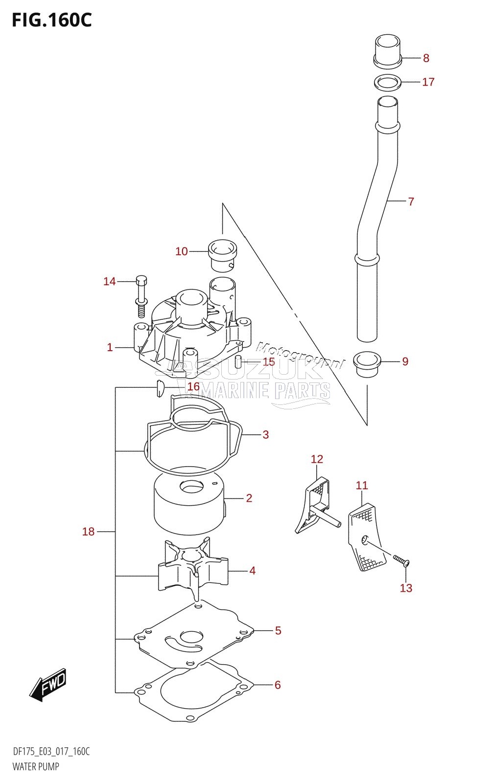 WATER PUMP (DF175T:E03)