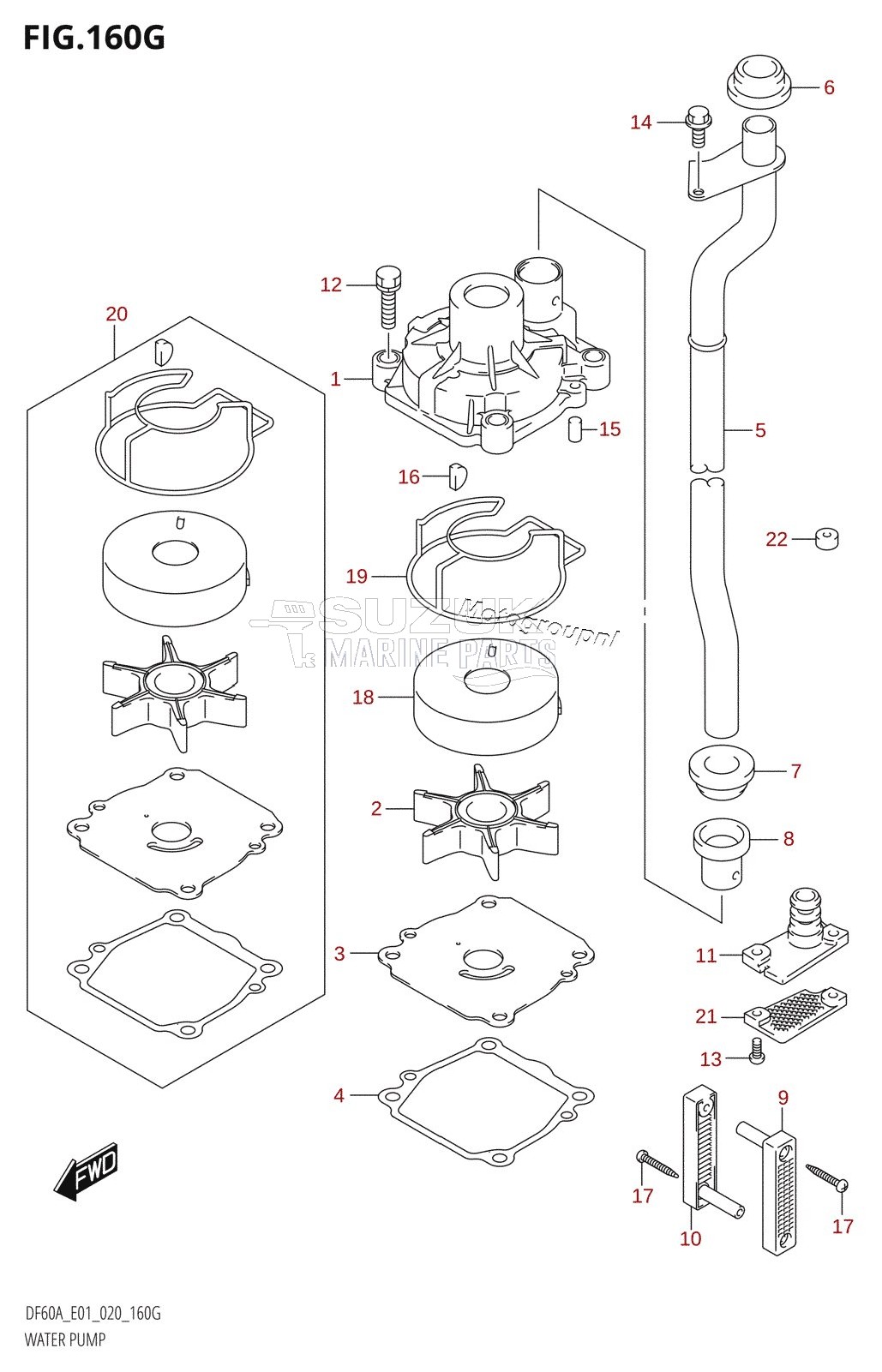 WATER PUMP (DF60AVT:E01)