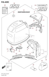 DF175TG From 17502F-610001 (E03)  2016 drawing ENGINE COVER (DF150TG:E03)