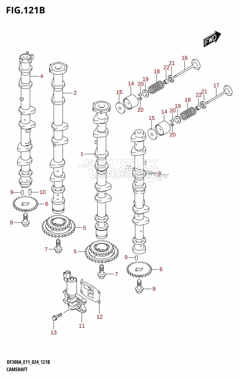 CAMSHAFT (DF250A)