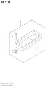 DF115AZ From 11503Z-310001 (E01 E40)  2013 drawing OPT:REMOTE CONTROL SPACER