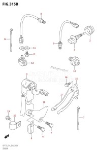 DF175T From 17502F-410001 (E01 E40)  2014 drawing SENSOR (DF150T:E40)