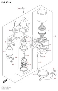 DF150AP From 15003P-040001 (E03 E40)  2020 drawing STARTING MOTOR