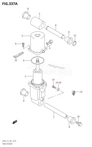 DF115Z From 11501Z-880001 (E01 E40)  2008 drawing TRIM CYLINDER