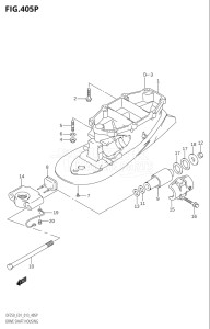 22503Z-310001 (2013) 225hp E01 E40-Gen. Export 1 - Costa Rica (DF225Z) DF225Z drawing DRIVE SHAFT HOUSING (DF200T:E40:L-TRANSOM)