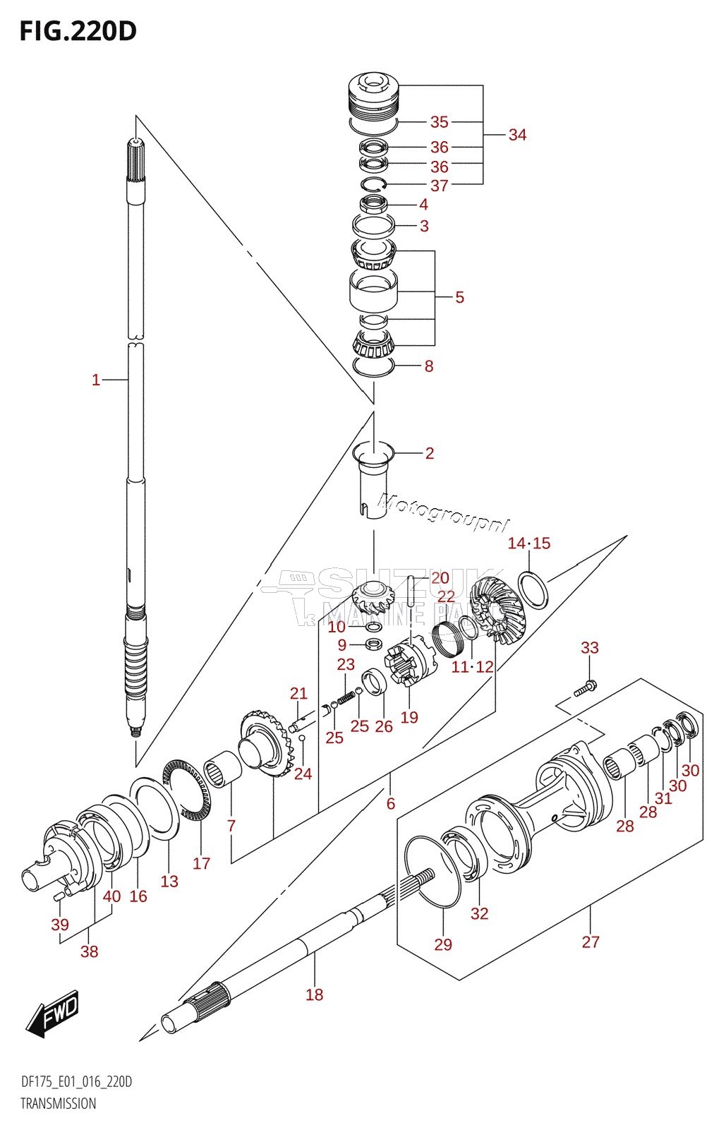 TRANSMISSION (DF150TG:E40)