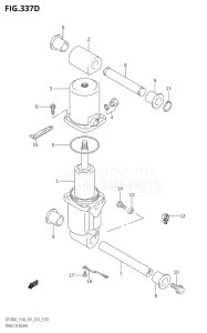 11503F-310001 (2013) 115hp E01 E40-Gen. Export 1 - Costa Rica (DF115AT) DF115A drawing TRIM CYLINDER (DF115AT:E40)