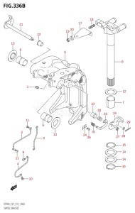 08002F-210001 (2012) 80hp E01 E40-Gen. Export 1 - Costa Rica (DF80A  DF80AT) DF80A drawing SWIVEL BRACKET (DF70A:E40)