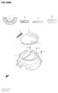 DF25 From 02503F-310001 (E03)  2013 drawing MAGNETO COVER (DF25R:E03)