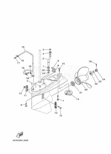 F100BETX drawing PROPELLER-HOUSING-AND-TRANSMISSION-2