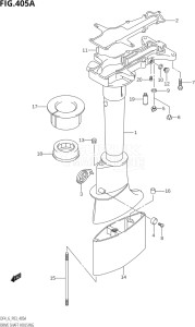 00402F-110001 (2011) 4hp P03-U.S.A (DF4) DF4 drawing DRIVE SHAFT HOUSING