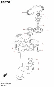 DF200T From 20002F-440001 (E01 - E40)  2024 drawing OIL PUMP