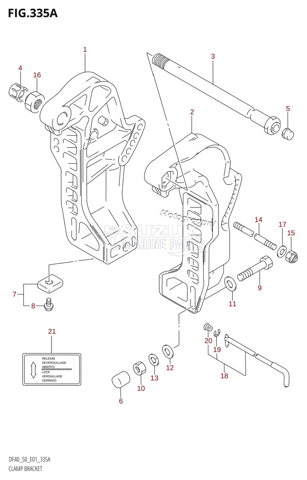 CLAMP BRACKET (X,Y)