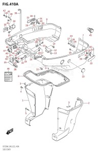 DF250 From 25005F-240001 (E40)  2022 drawing SIDE COVER (020,021)