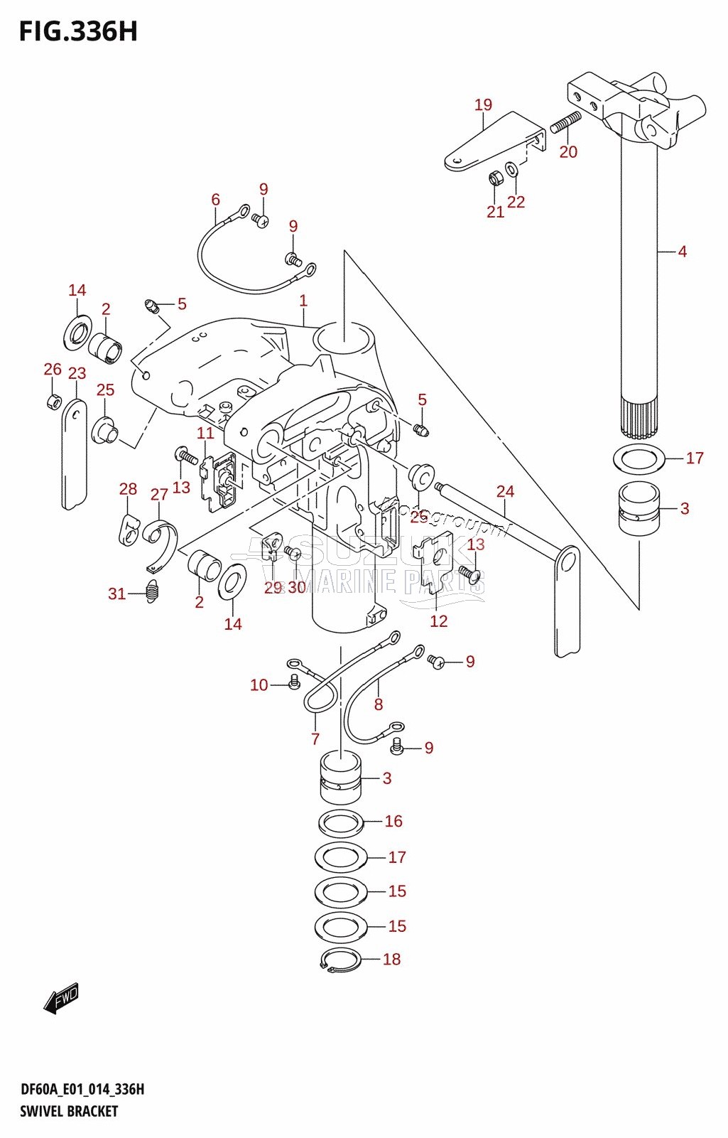 SWIVEL BRACKET (DF60A:E40)