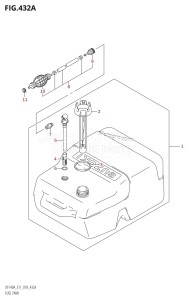 DF140A From 14003F-810001 (E11 E40)  2018 drawing FUEL TANK (E40)