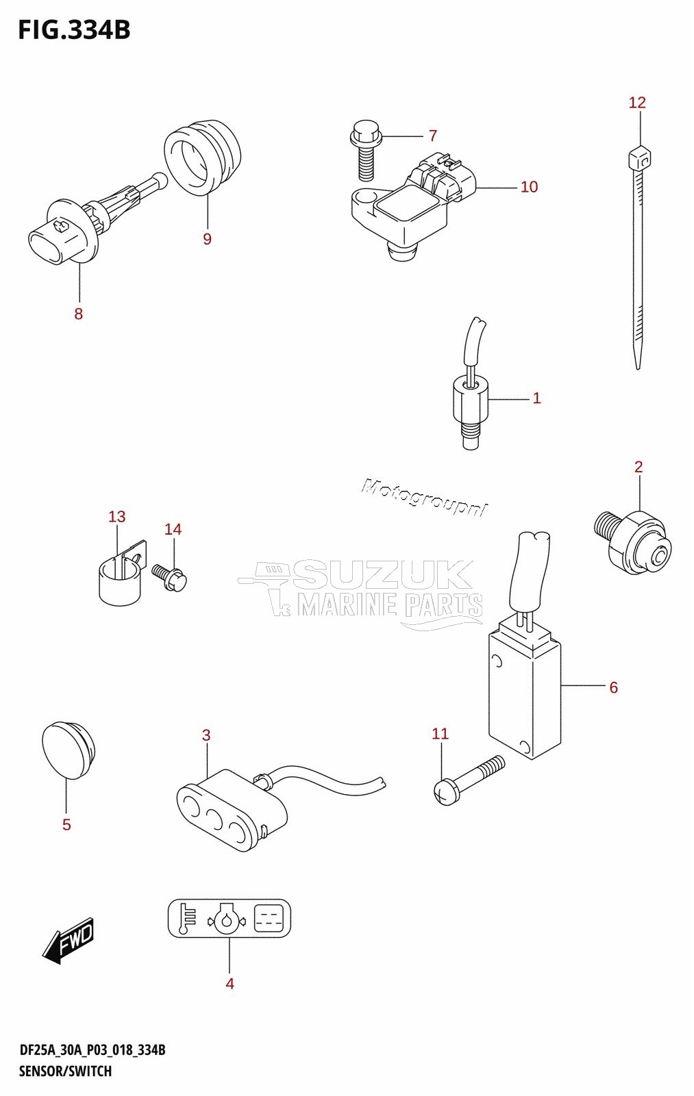 SENSOR /​ SWITCH (DF25AT,DF30AT)