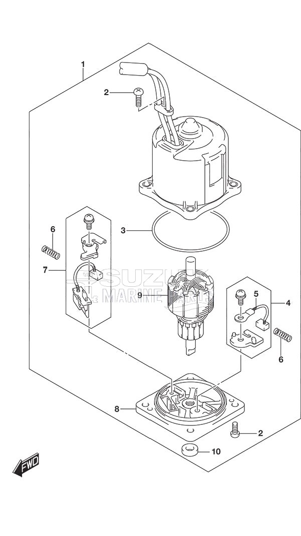 PTT Motor w/Transom (X or XX)