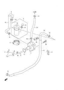 Outboard DF 25 V-Twin drawing Fuel Pump