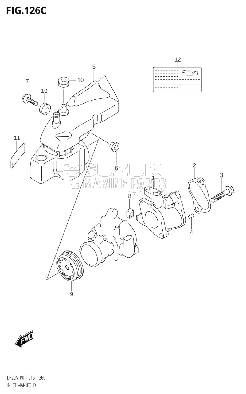 INLET MANIFOLD (DF9.9BT:P01)