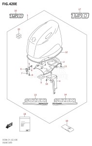 DF175A From 17503F-240001 (E11 E40)  2022 drawing ENGINE COVER ((DF150AT,DF150AZ):020)