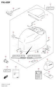 05003F-910001 (2019) 50hp E01-Gen. Export 1 (DF50AT  DF50ATH) DF50A drawing ENGINE COVER (DF60A:E01)