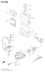 DF175TG From 17502F-410001 (E01 E40)  2014 drawing PTT SWITCH /​ ENGINE CONTROL UNIT (DF175TG:E01)