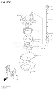 DF70A From 07003F-510001 (E01 E40)  2015 drawing WATER PUMP (DF90ATH:E40)