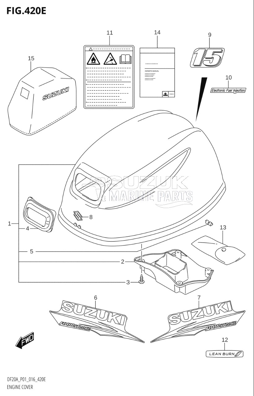 ENGINE COVER (DF15AR:P01)