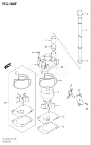 25004F-510001 (2005) 250hp E03-USA (DF250ST  DF250T  DF250Z) DF250T drawing WATER PUMP (DF250Z:E03)