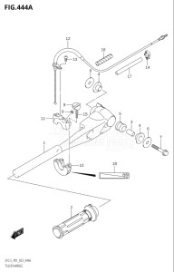 00252F-040001 (2020) 2.5hp P01-Gen. Export 1 (DF2.5  DF2.5    DF2.5M0) DF2.5 drawing TILLER HANDLE