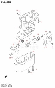 DF40A From 04004F-410001 (E34-Italy)  2014 drawing DRIVE SHAFT HOUSING (DF60AVTH:E40)