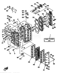 90TLRR drawing CYLINDER--CRANKCASE