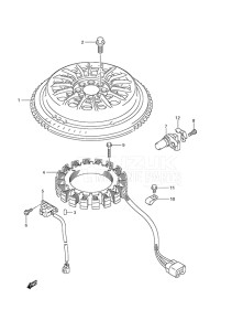 Outboard DF 150 drawing Magneto