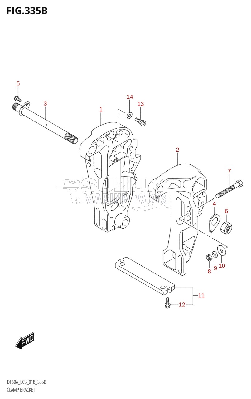 CLAMP BRACKET (DF60A)