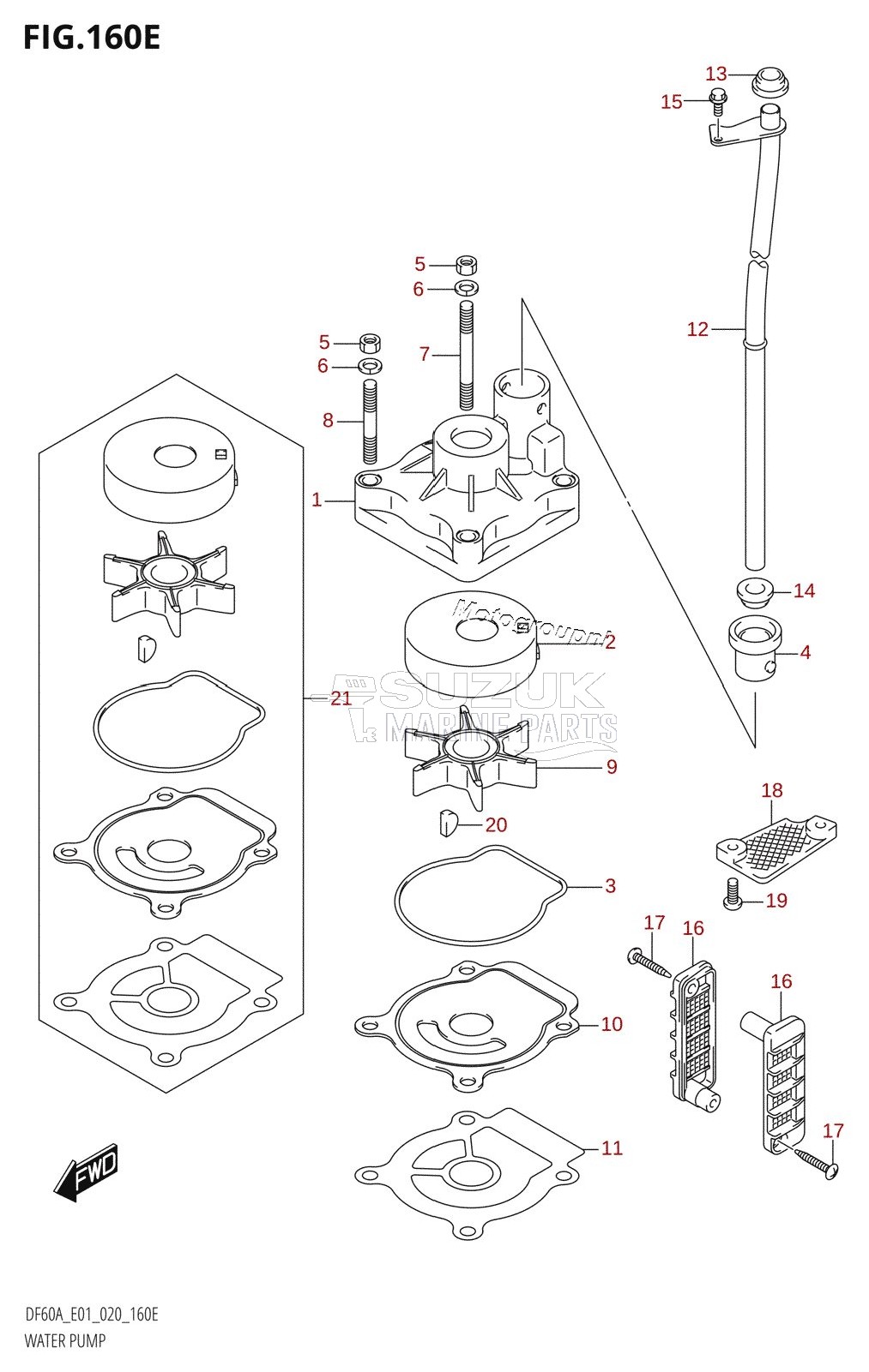 WATER PUMP (DF60ATH:E01)