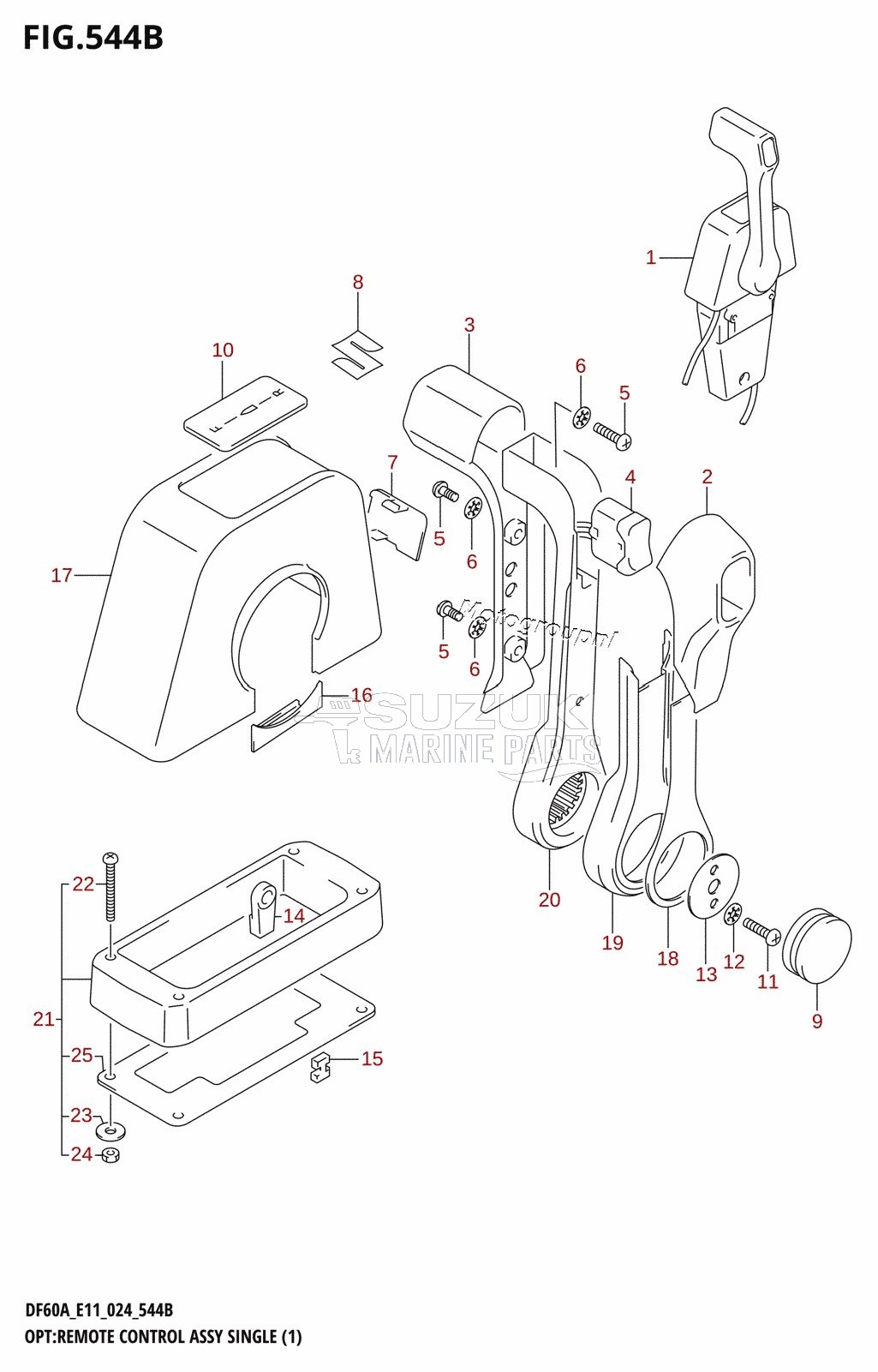 OPT:REMOTE CONTROL ASSY SINGLE (1)