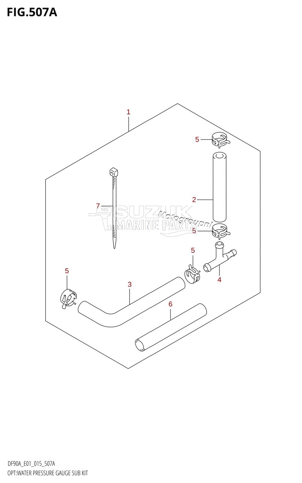 OPT:WATER PRESSURE GAUGE SUB KIT