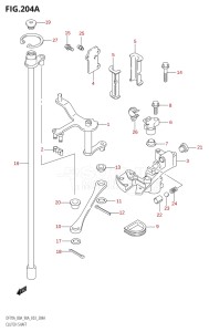 07002F-980001 (2009) 70hp E03-USA (DF70ATK9) DF70A drawing CLUTCH SHAFT