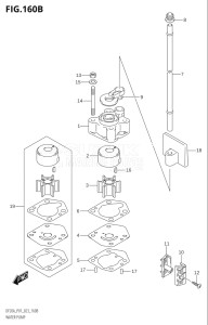 02002F-140001 (2021) 20hp E01 P01 P40-Gen. Export 1 (DF20A   DF20A   DF20AR   DF20AR   DF20AT   DF20AT   DF20ATH   DF20ATH) DF20A drawing WATER PUMP (P40)